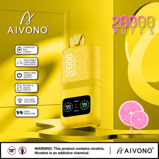 hielo de limon rosa Aivono AIM magic 20000 TRF483 | Aivono Vaper